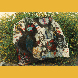 „Täter und Opfer” Gemeinschaftsarbeit von Tätern und Opfern, Filzteppich 3x3 m, Filz 1992
